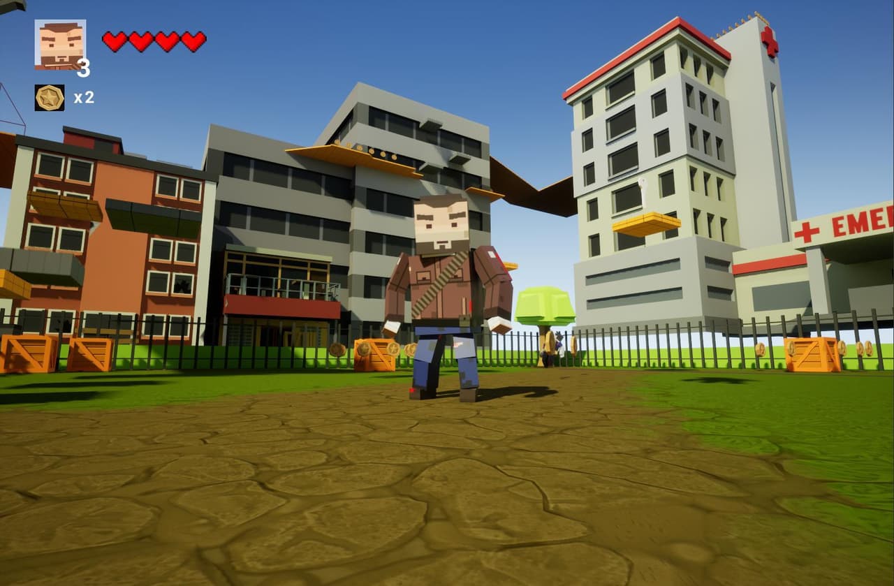Zombie 3D platformer demo screenshot 2