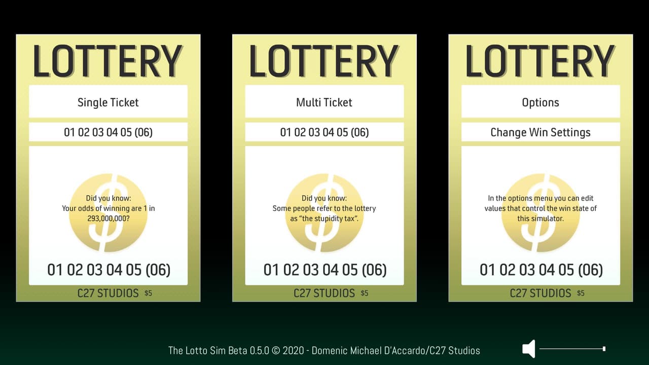 The Lotto Sim (Beta) screenshot 2