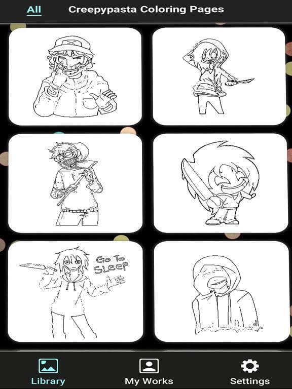 Coloring Creepypasta Fanart ! screenshot 2