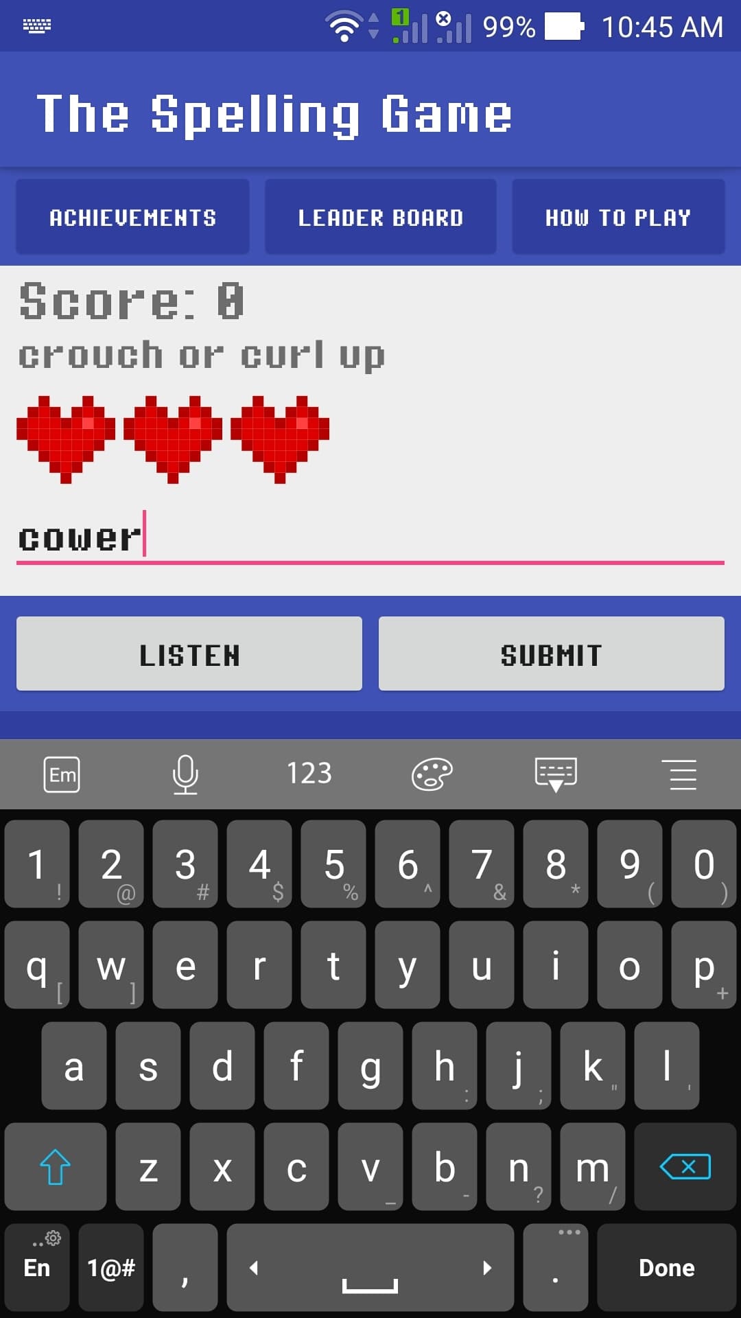 The Spelling Game screenshot 2