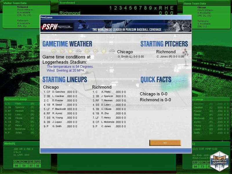 PureSim Baseball 2007 screenshot 6