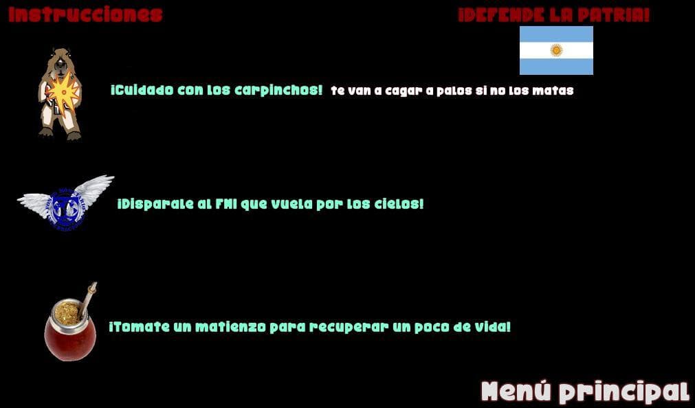 La venganza de los carpinchos (Proyecto) screenshot 2