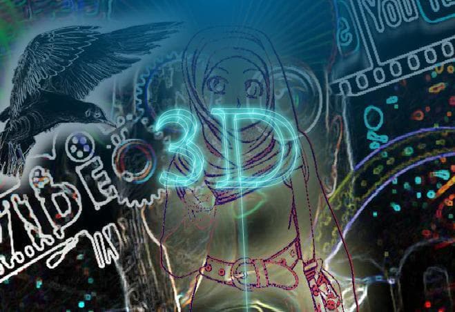 sketch beautiful girl Laser 3D