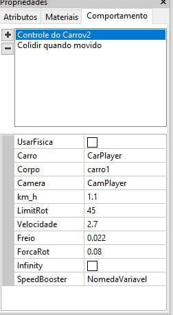 Car Behavior CopperCube - Comportamento de Carro para CopperCube