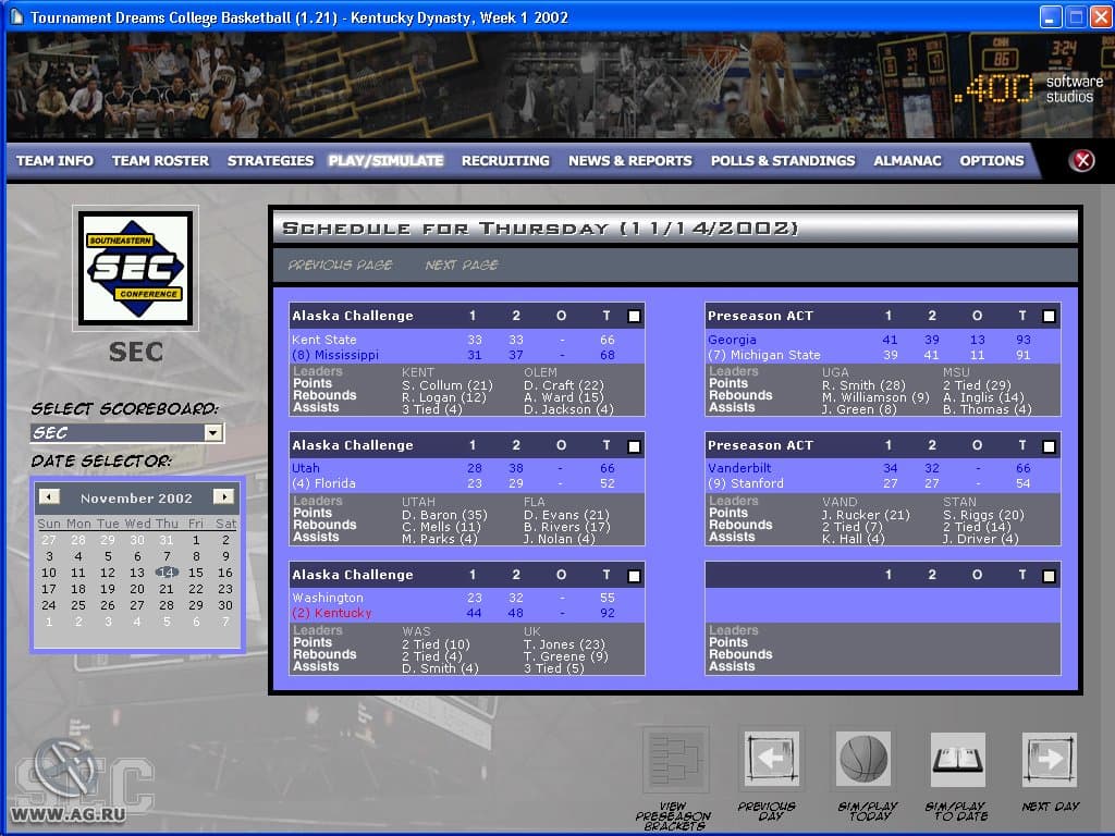 Tournament Dreams College Basketball