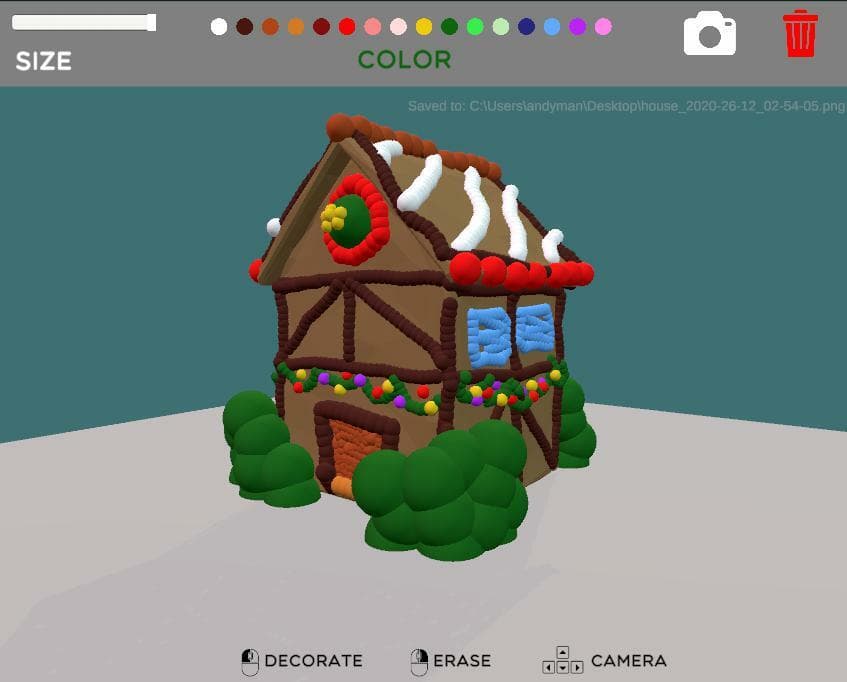 Gingerbread House Decorator (Sketchmas Day 1) screenshot 3