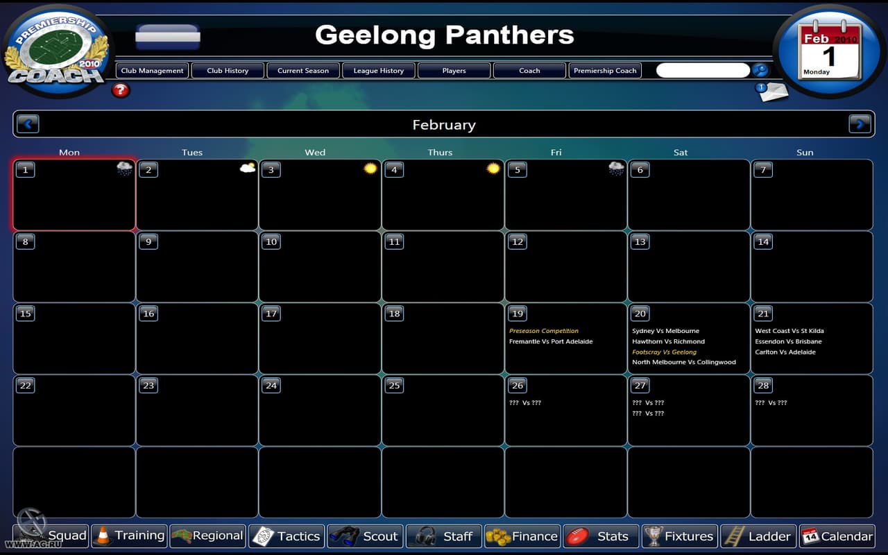 Premiership Coach 2010 screenshot 2