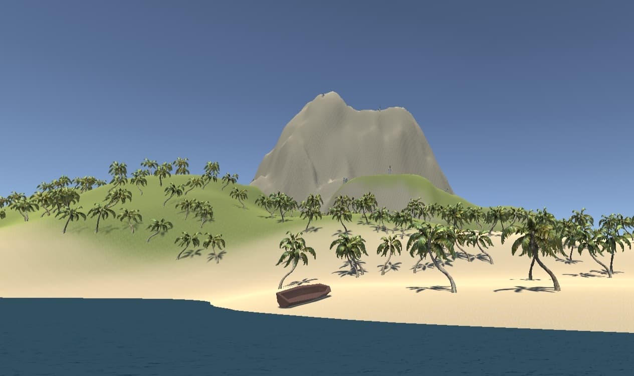 Unity Experiment 004 - Volcano Island