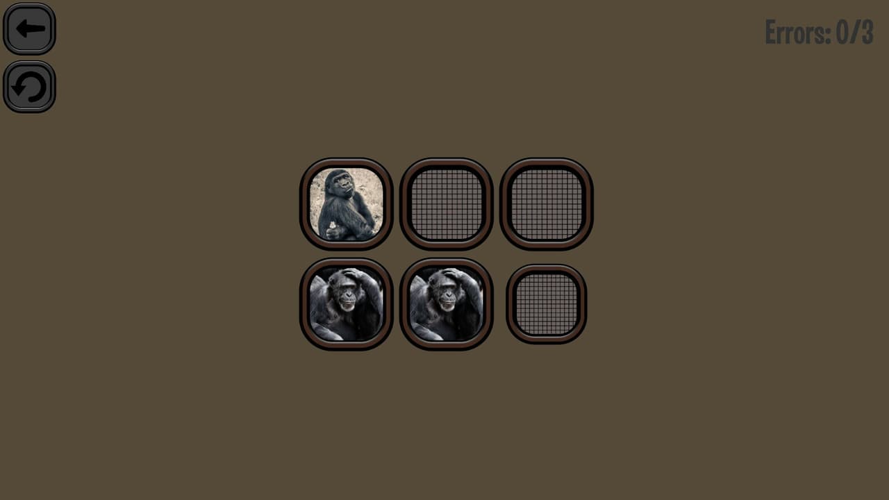 Animals Memory: Monkeys screenshot 2