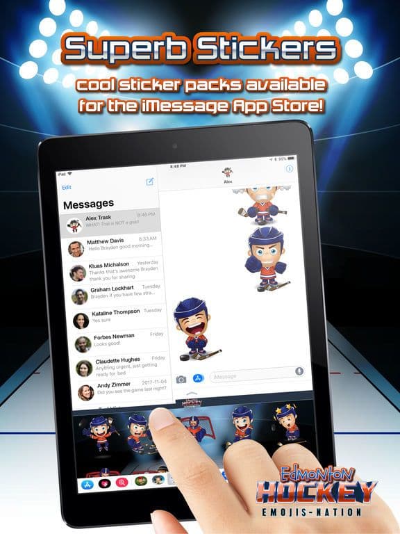 Edmonton Hockey Emojis screenshot 5