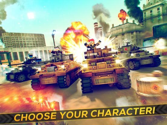 Tank Simulator 2016 | Blocky Tanki Racing Battle screenshot 5
