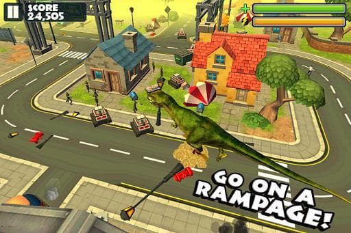 Jurassic Rampage: Smash City screenshot 2