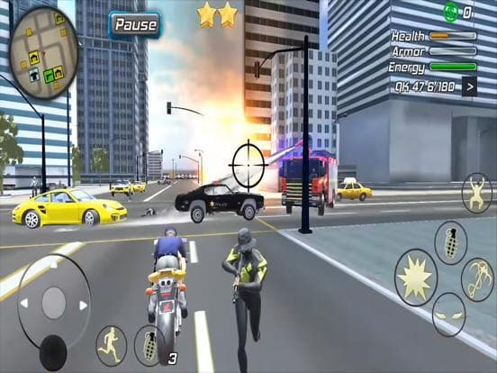 Spider Rope Flying City Hero screenshot 2