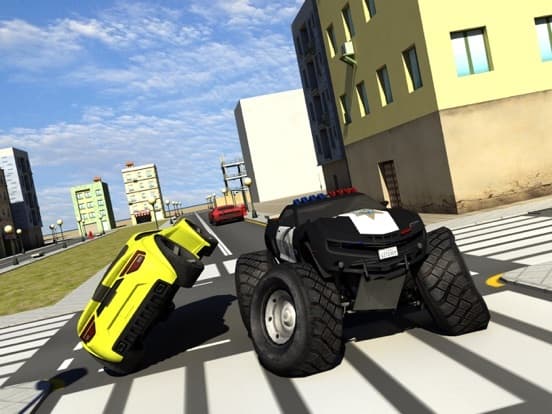 Cop Car Vs City Crime Car Demolition Challenges screenshot 4