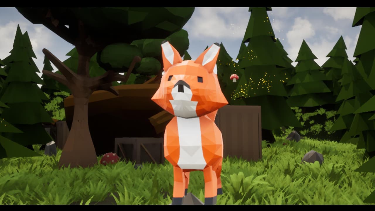 Fox and Mushrooms