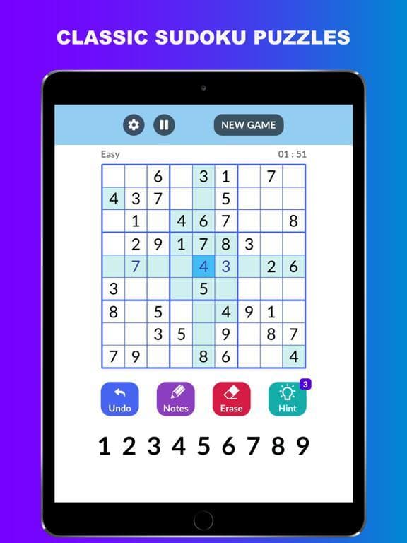 Sudoku: Classic Sudoku Games screenshot 2