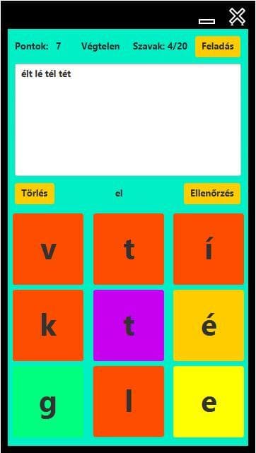 Szókereső (itch) screenshot 2