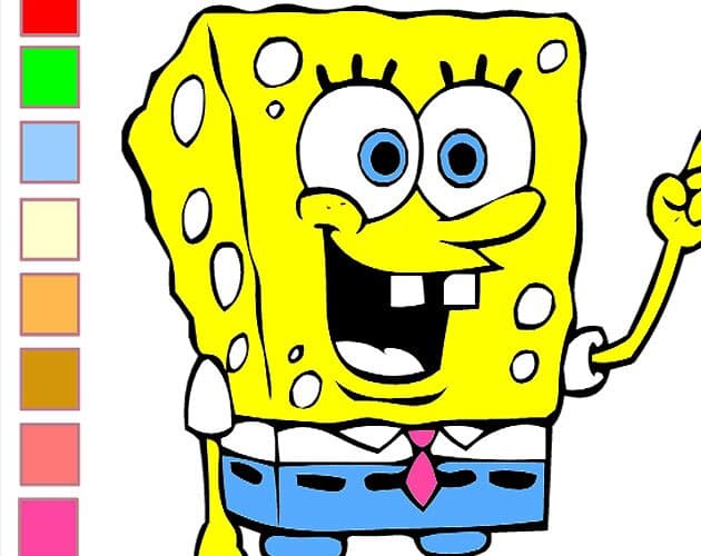 Sponge Bob Coloring Game