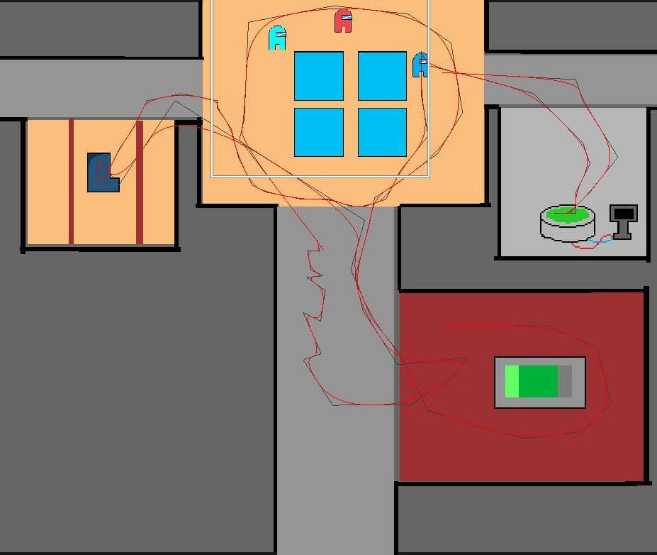 Among Us but its 8-bit and Single Player screenshot 2