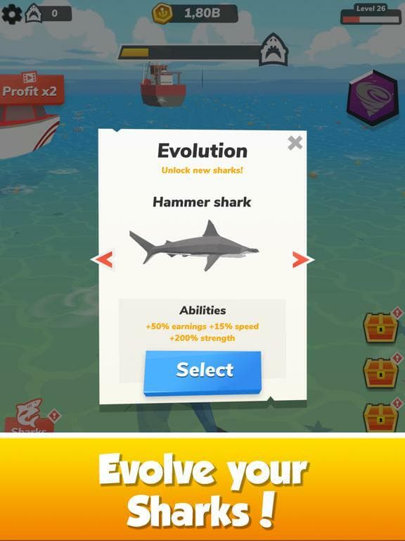 Idle Shark World - Tycoon Game screenshot 4