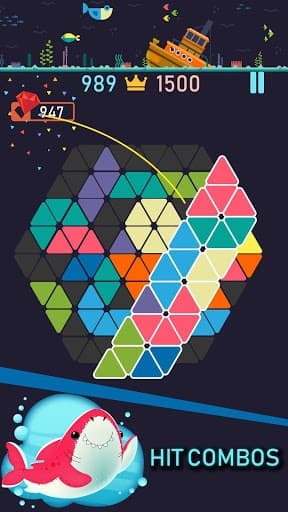 Trigon: Triangle Block Puzzle Game screenshot 3