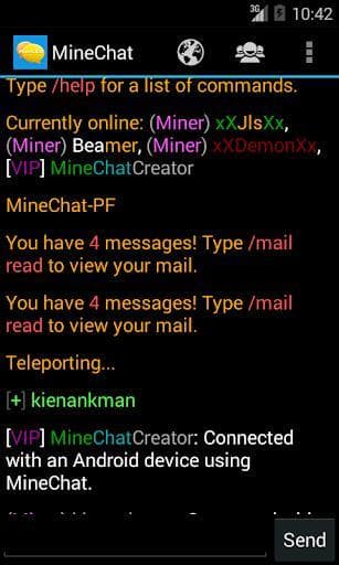 MineChat screenshot 2