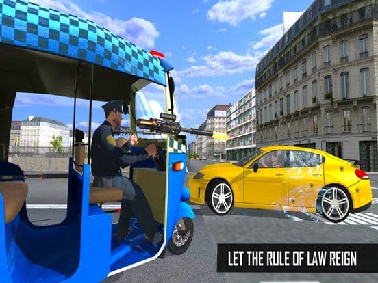 Police Tuk Tuk: Auto Rickshaw Driving Simulator screenshot 3