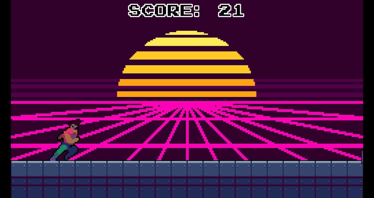 Synthwave Runner screenshot 2