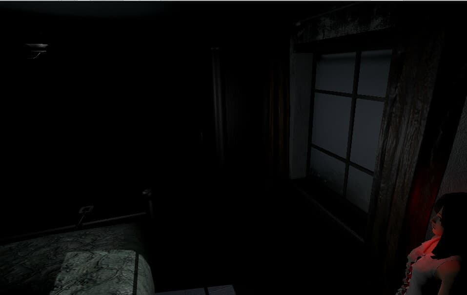 VR Girls Room in Darkness