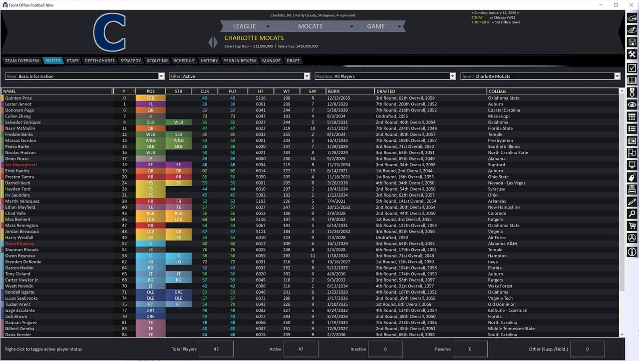 Front Office Football Nine screenshot 5