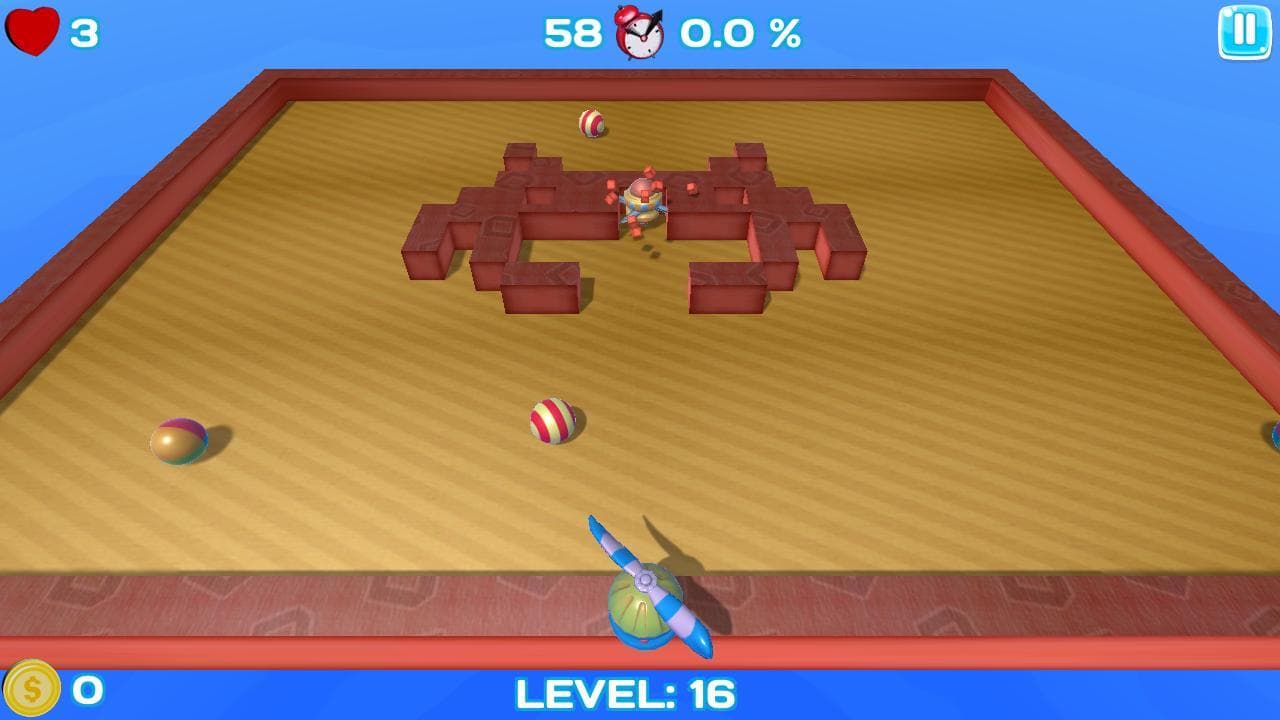 Nova Xonix 3D WebGL Online screenshot 2