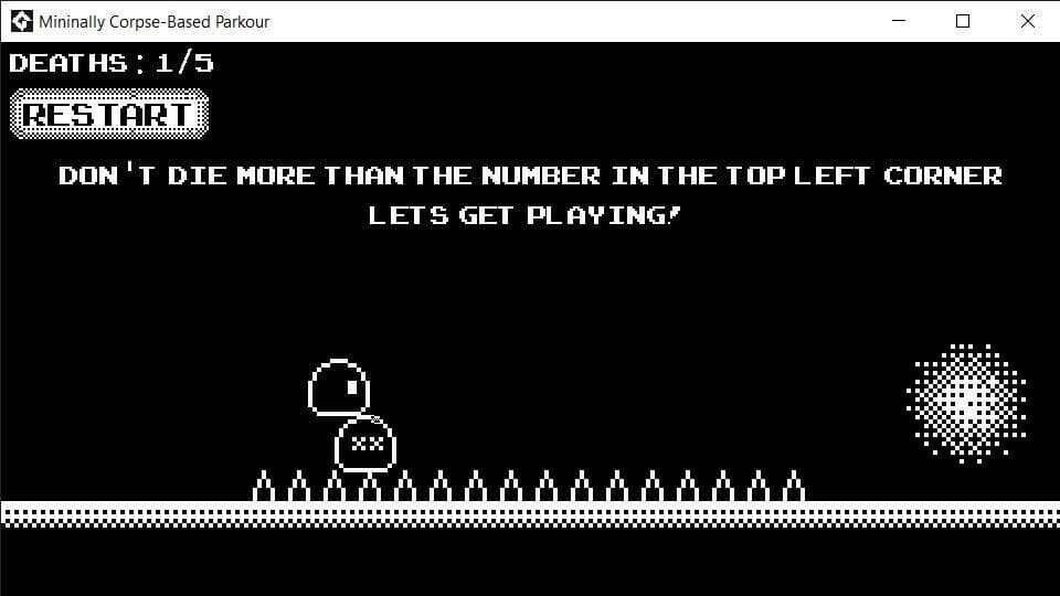 Minimally Corpse-Based Parkour Game screenshot 5