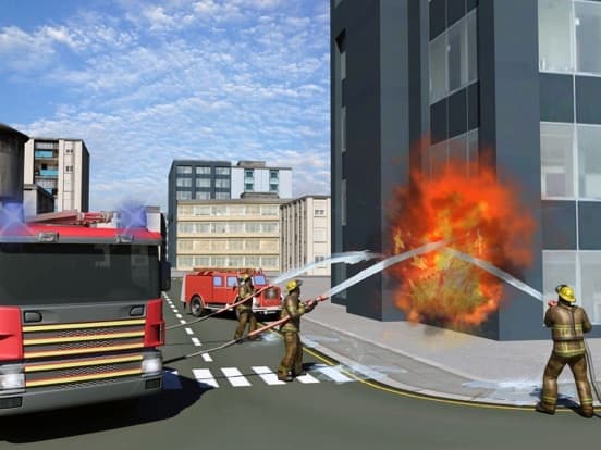FireFighter truck driver real hero emergency parking screenshot 4