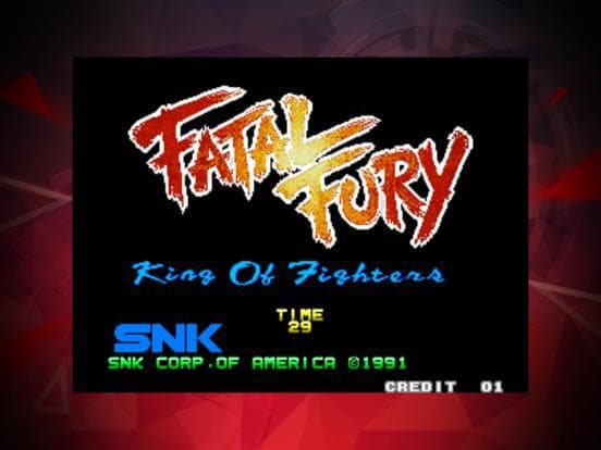 FATAL FURY ACA NEOGEO screenshot 2