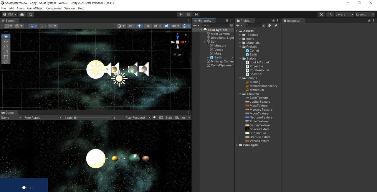 Solar System (itch) (kristinamalkowski) screenshot 2