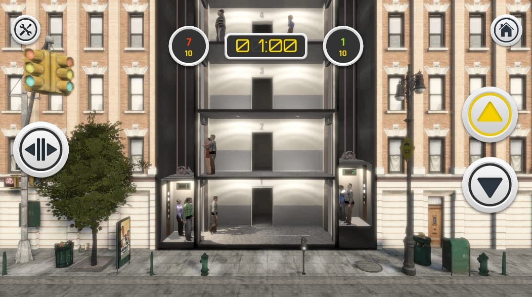 Crazy Lifter 3d: City Battle of Elevators. screenshot 2