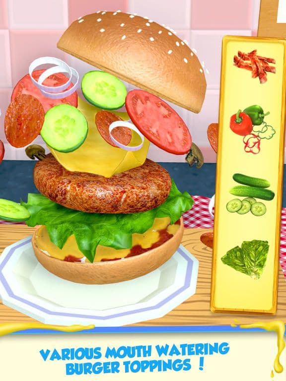 Burger Maker-Kids Cooking Game screenshot 6