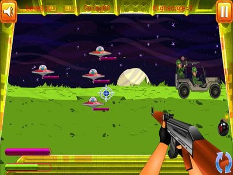 Alien Invaders Spaceship Attack - Earth Defenders Jeep Squad FREE screenshot 2