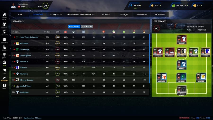 FootballTeam screenshot 3