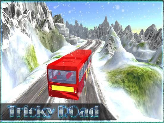 Bus Driving Simulator 3D: Free Snow Hill & Best Game 2016 screenshot 4