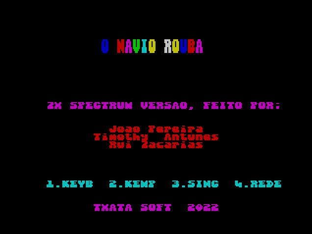 O Navio Rouba SINCLAIR SPECTRUM screenshot 2