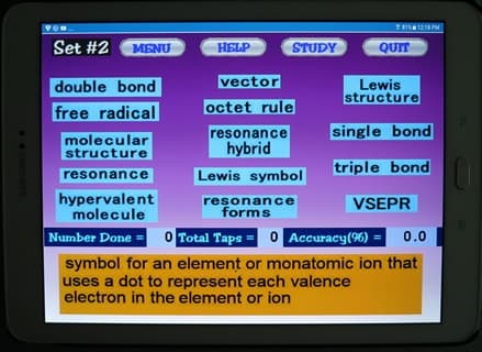 Chem-Words 4: Bonding & Molecular Geometry screenshot 4
