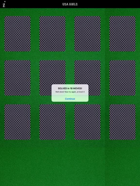 All American Girls Concentration Memory Game screenshot 6