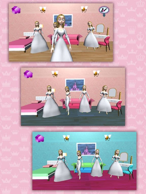 Princesses 3D Coloring book - Painting game