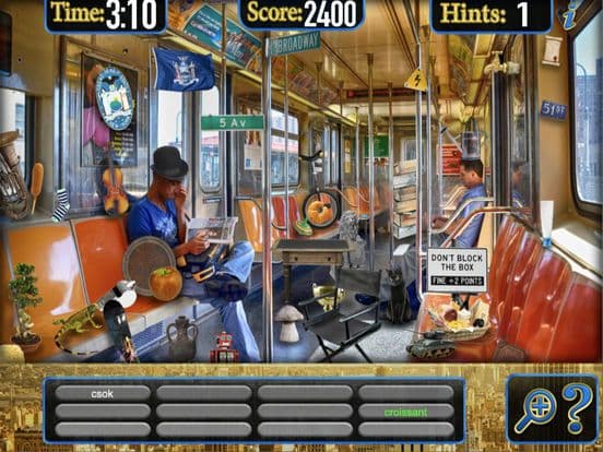 Hidden Objects New York Adventure & Object Time