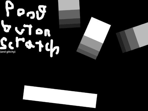 Pong... but glitchy and made with scratch