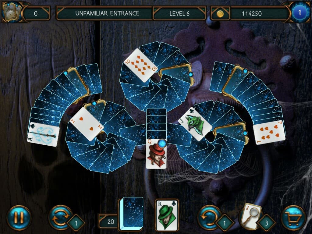 Detective Solitaire Inspector Magic and the Man Without Face screenshot 4