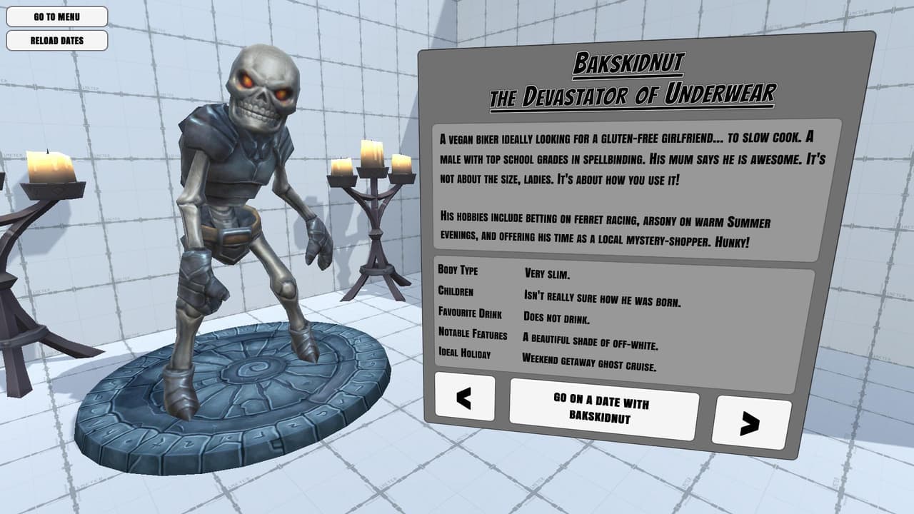 Monstrously Hunky: Monster Dating Sim (LD41) screenshot 2