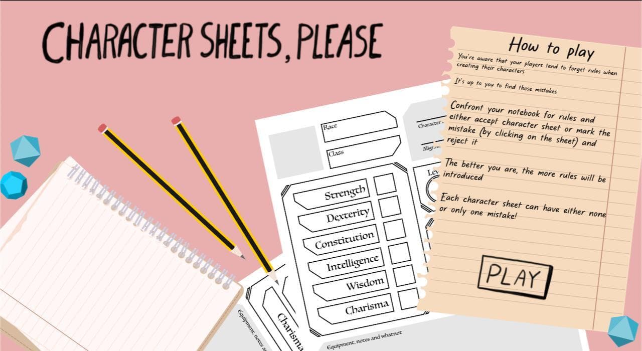 Character Sheets, Please screenshot 3