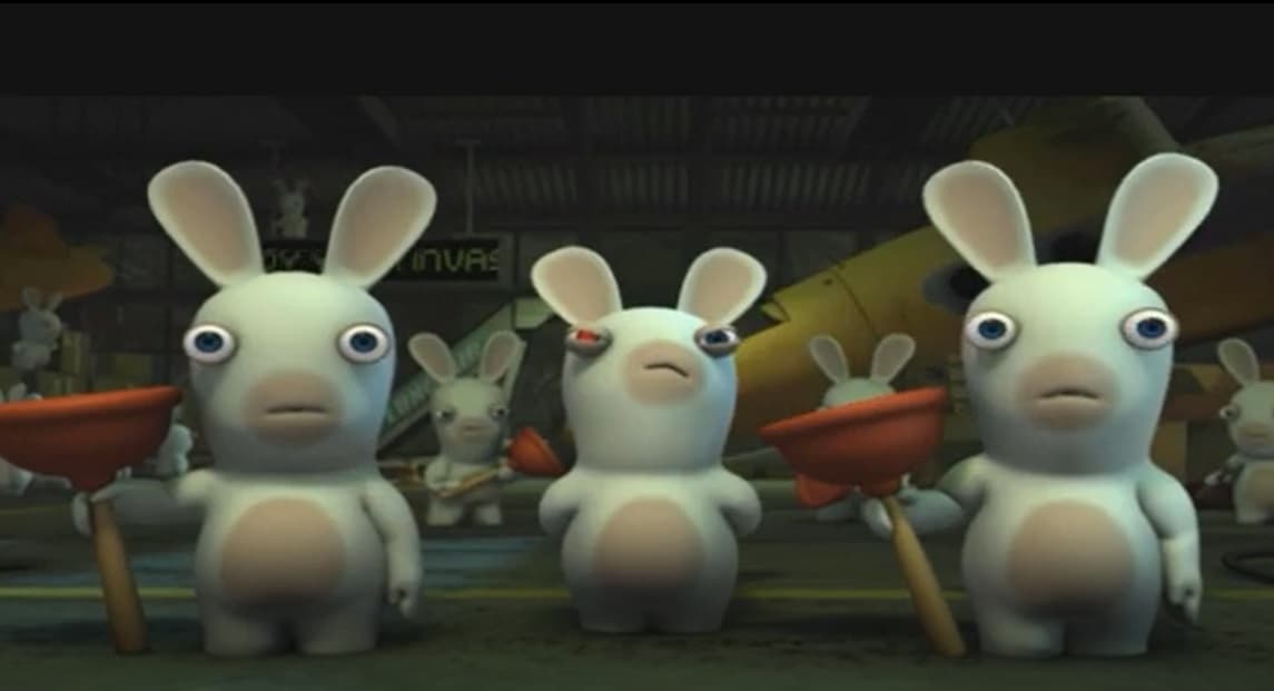 Gameboy Advance Video Rayman Raving Rabbids 2 Cutscenes Wii screenshot 2